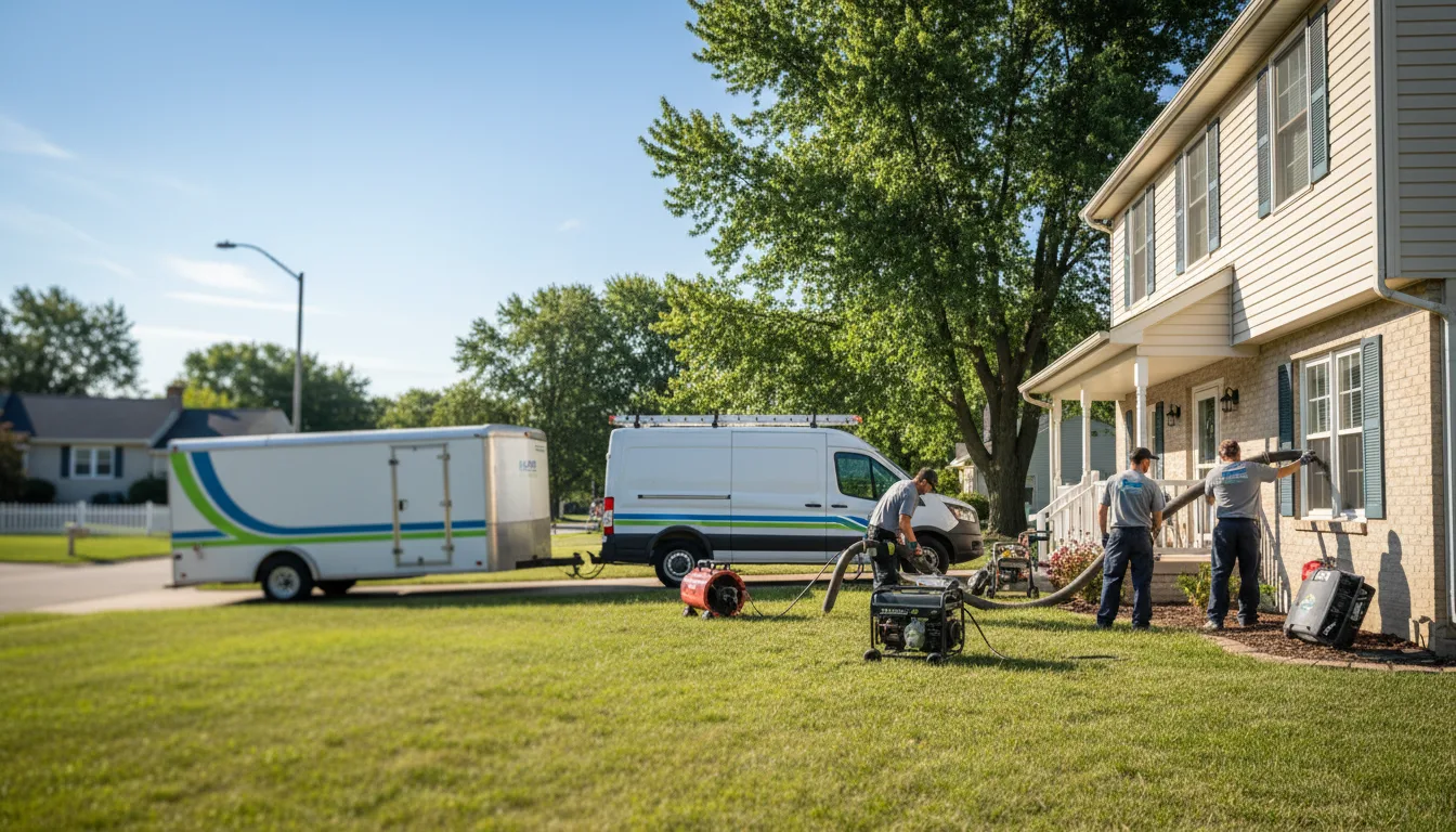 Flooded Basement Restoration And Cleanup With Repair in Cleveland, MO near me